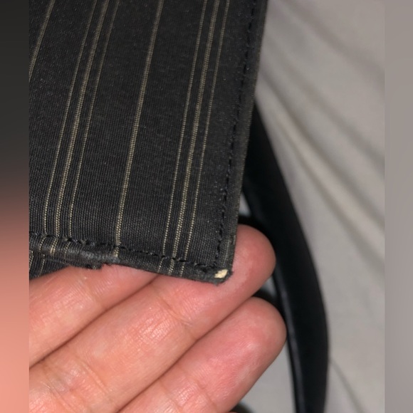 Tumi vintage striped nylon and leather shoulder tote bag - Picture 7 of 7